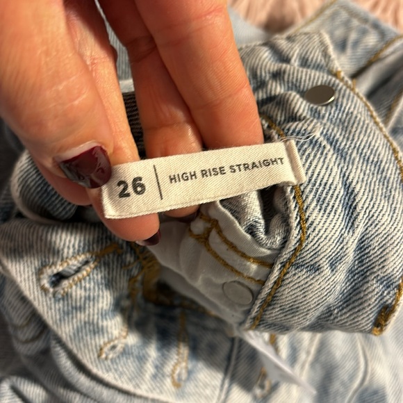 Pacsun High Rise Straight Jeans Size 26 - Picture 4 of 10